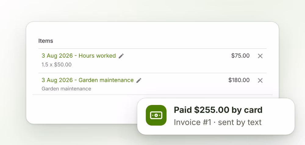 Invoice the moment the job is done