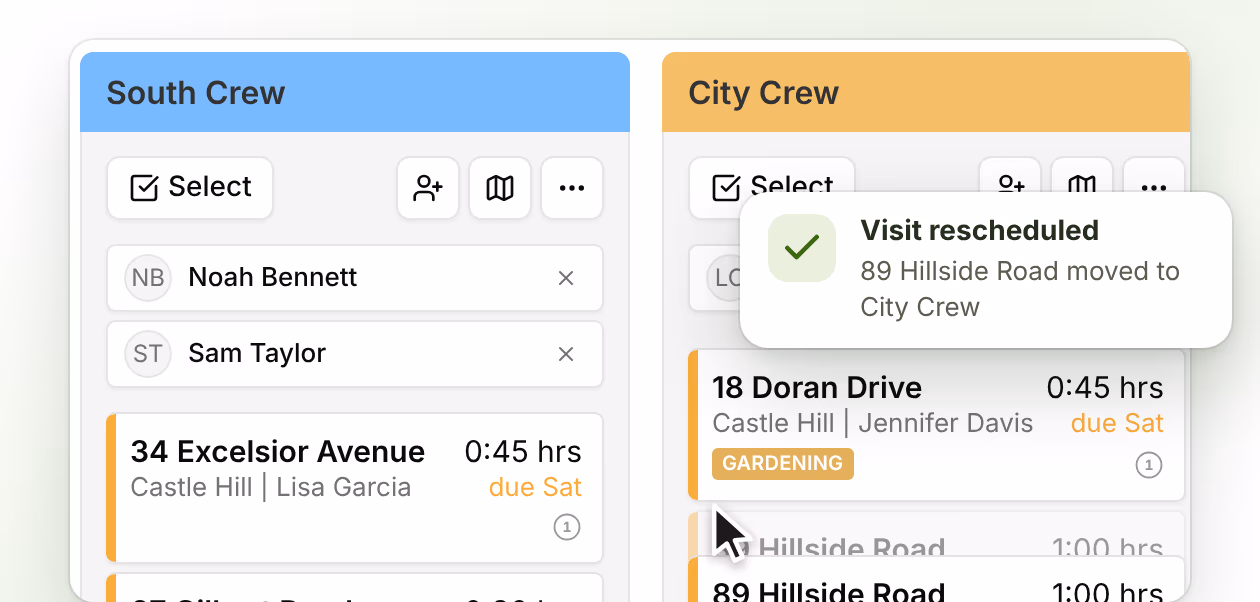 Update your schedule in seconds