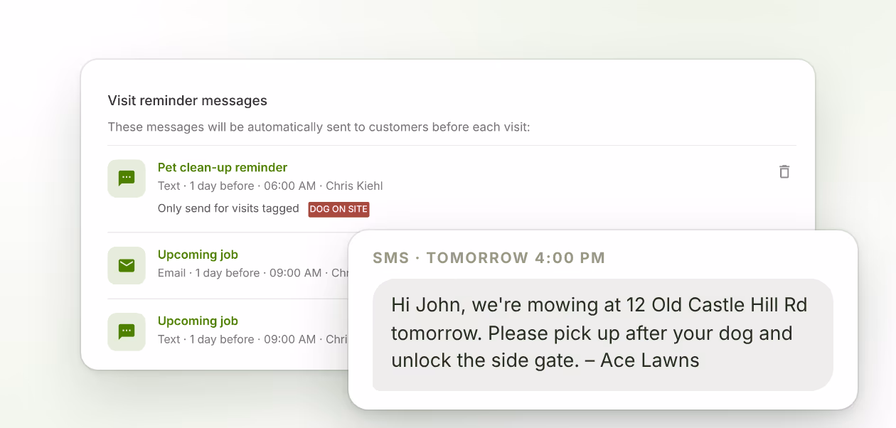 Stop texting customers all night